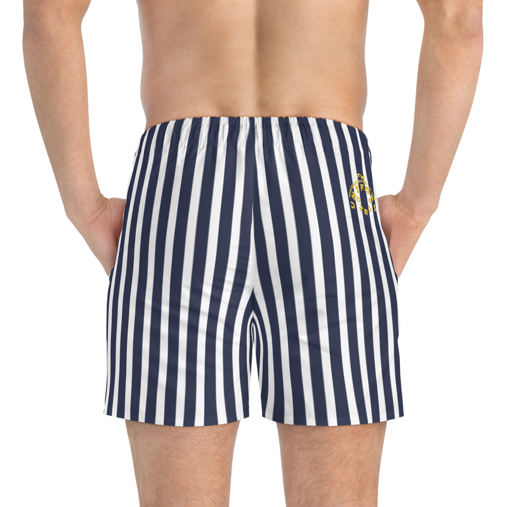 THE CLASSIC |  Navy/White SWIM TRUNKS | Printed