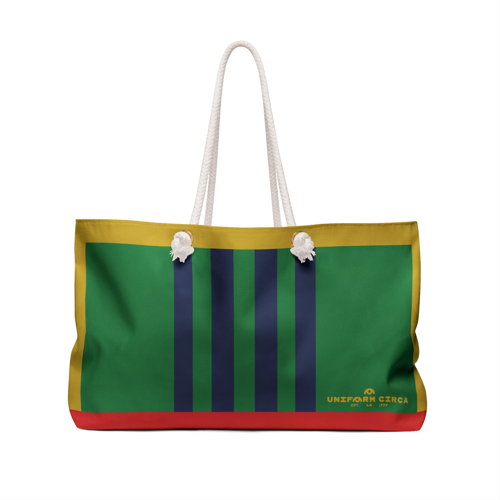 RACER MAX BAG | GREEN/NAVY/MUSTARD | Stylish Travel Tote, Gym Bag, Beach Bag, Personalized Gift, Spacious Weekend Accessories