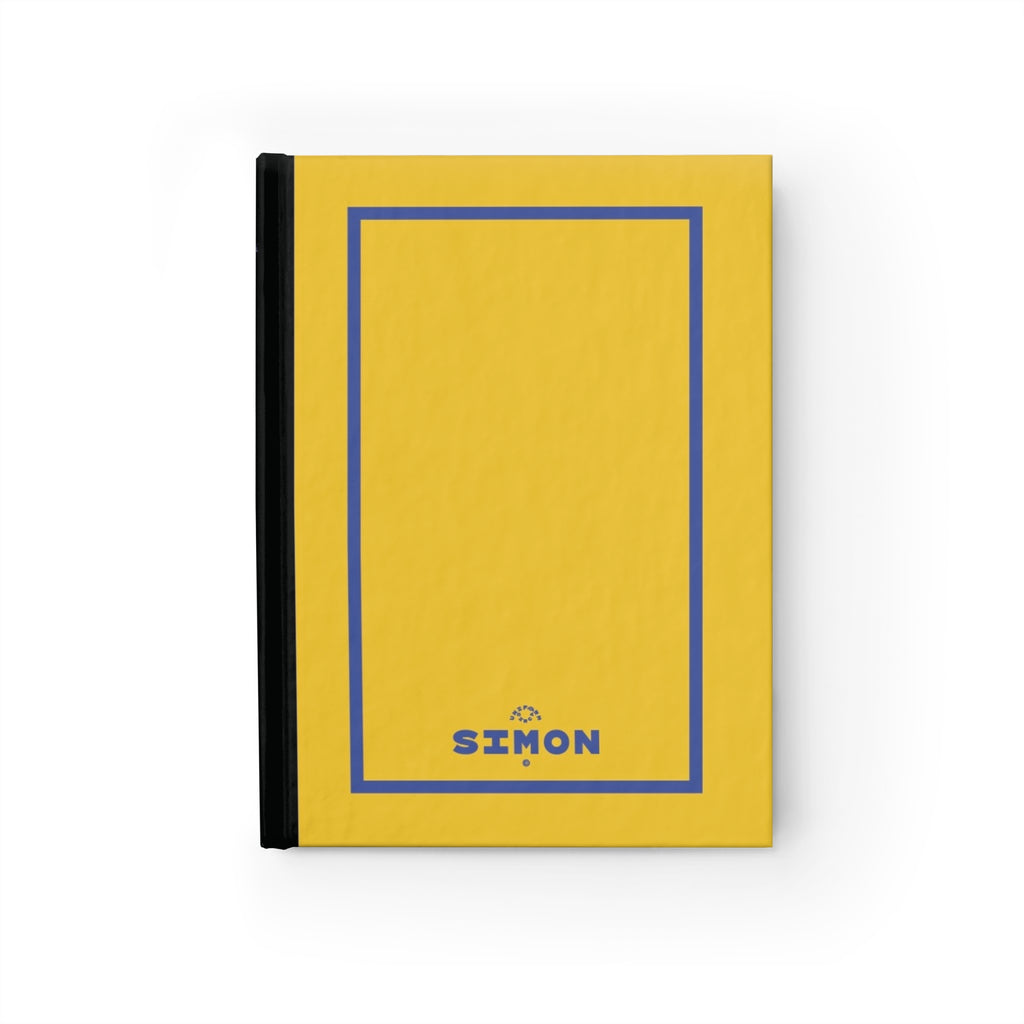 SIMON | JOURNAL & NOTEBOOK | Hardcover Blank Pages 5"x7" | Lemon & Mediterranean Blue