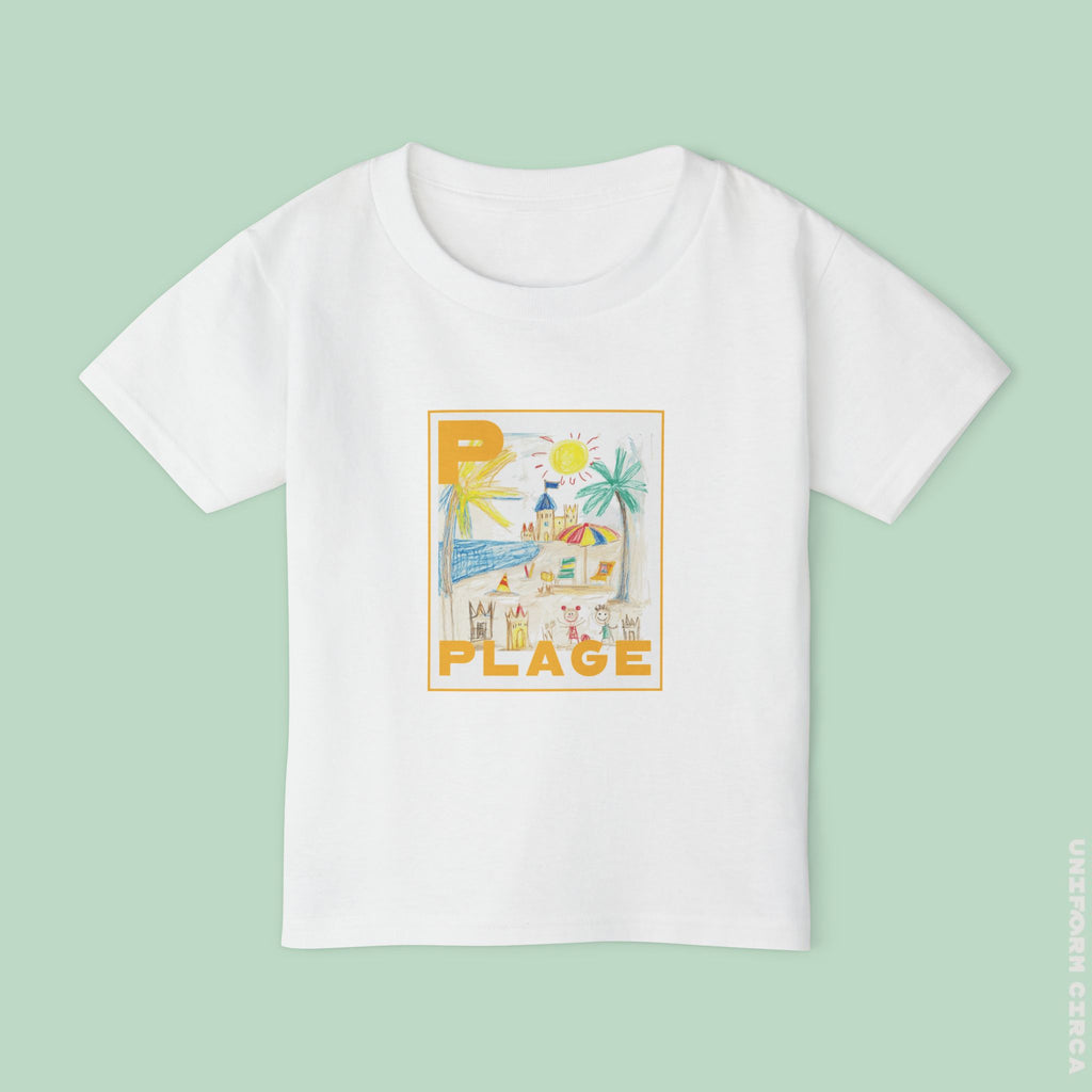 Plage/Beach Design Toddler T-Shirt | Perfect for Playful Days