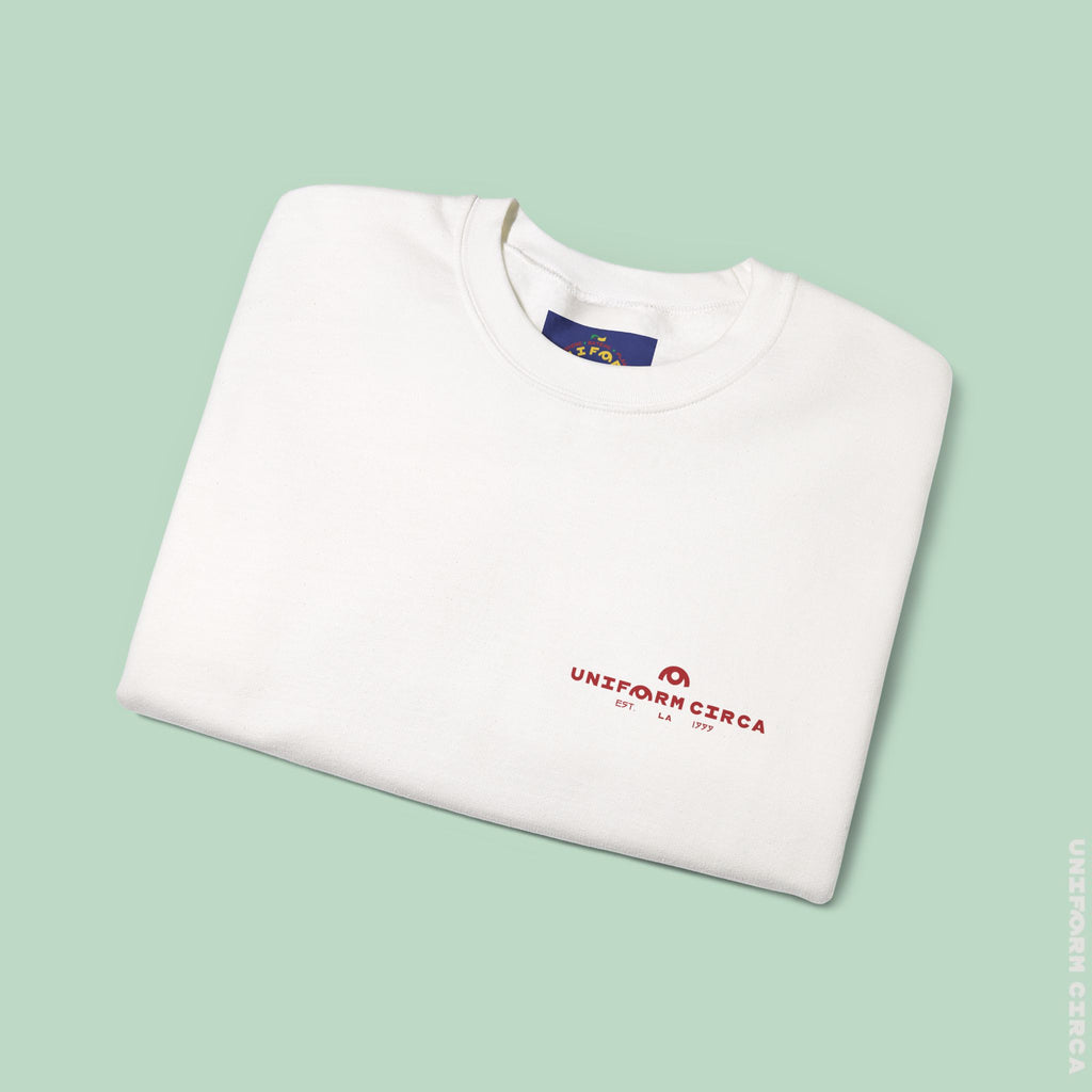 OYSTER ALL WORDMARK | CREWNECK T-SHIRT | Printed White