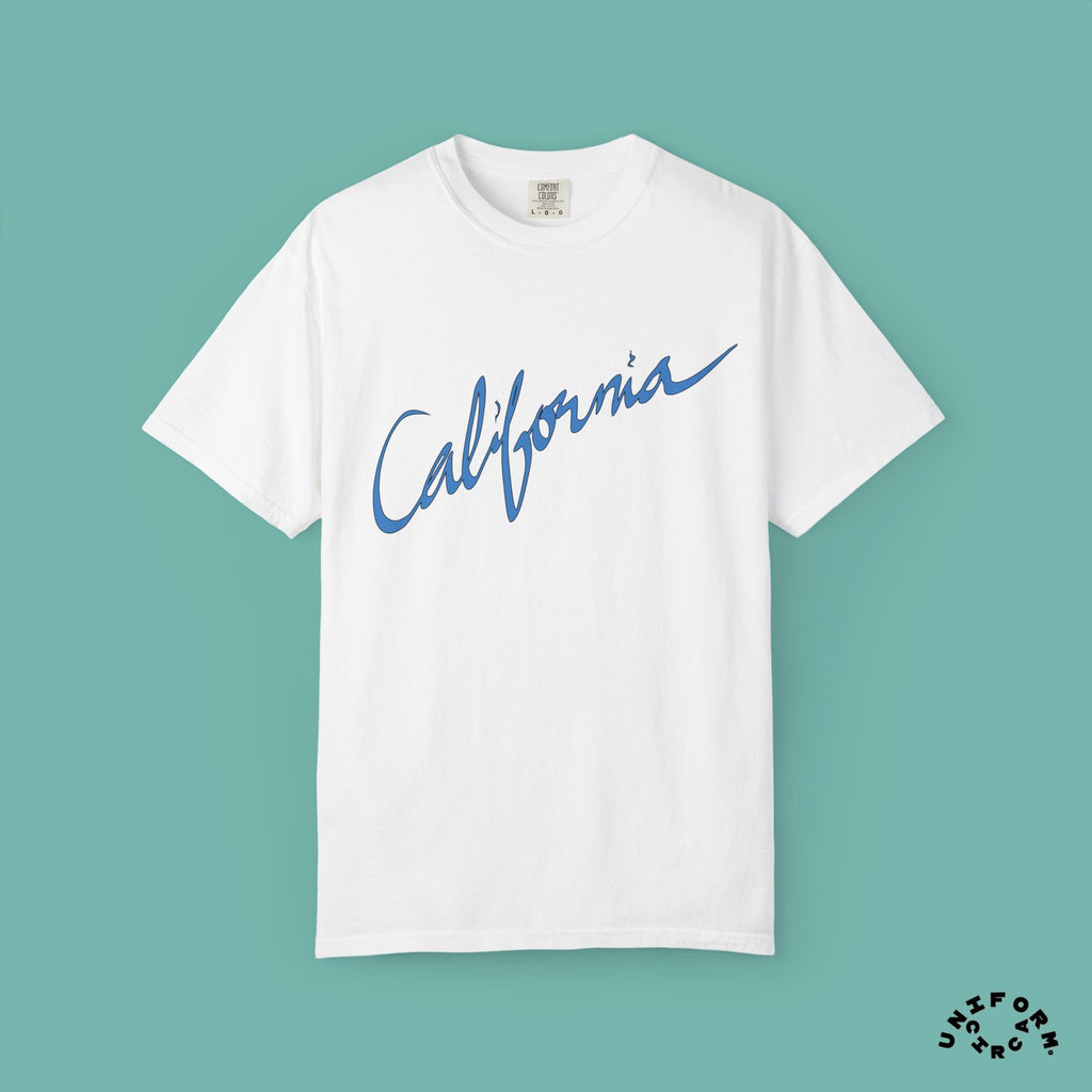 CALIFORNIA BLUEPRINT CREWNECK T-SHIRT | Printed