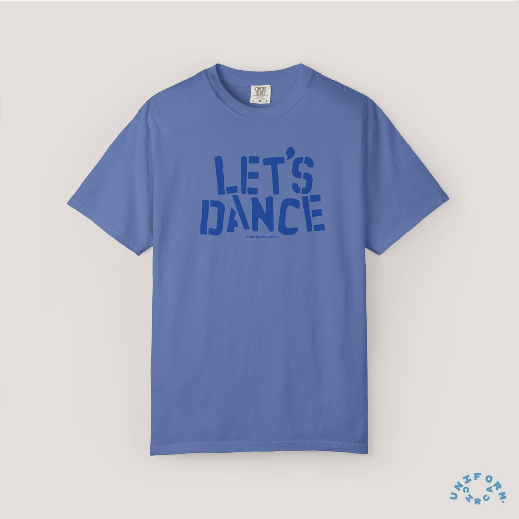 LET'S DANCE REVISITED CREWNECK T-SHIRT | Printed Blue
