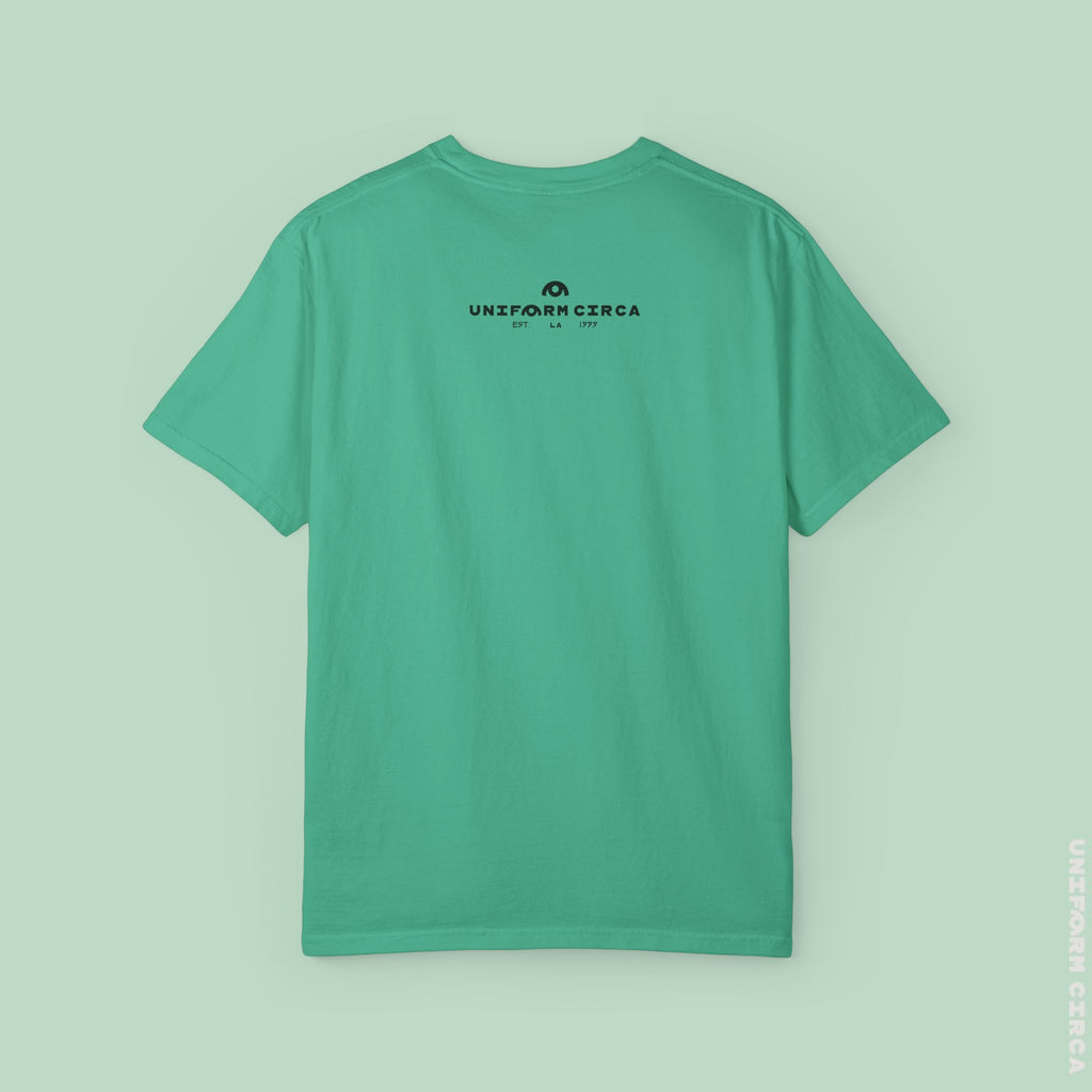 LONE PALM CREWNECK T-SHIRT | Printed Unisex Garment-Dyed Graphic Tee