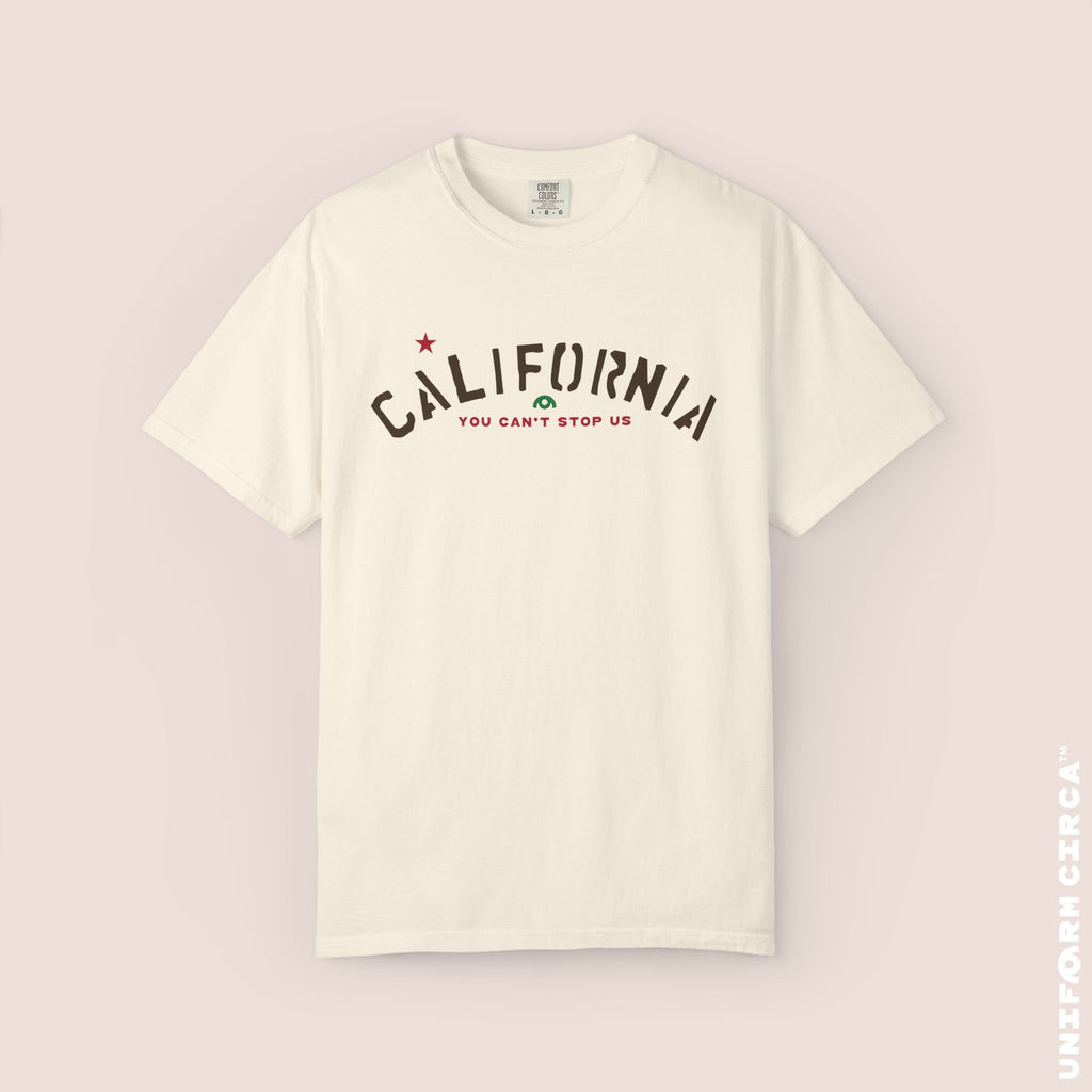 CALIFORNIA CAN'T STOP T-SHIRT | Flag Color Print