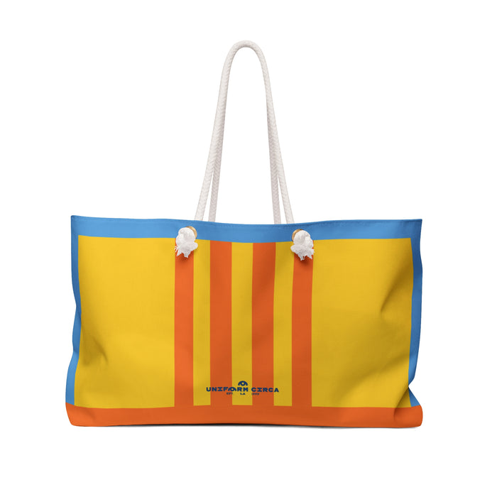 RACER MAX BAG | SUN & SKY | Stylish Travel Tote, Gym Bag, Beach Bag, Personalized Gift, Spacious Weekend Accessories
