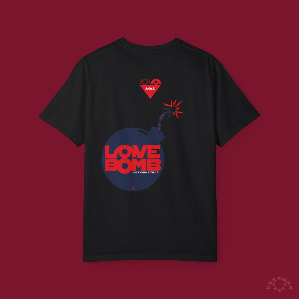 HEART BOMB CREWNECK T-SHIRT | Printed