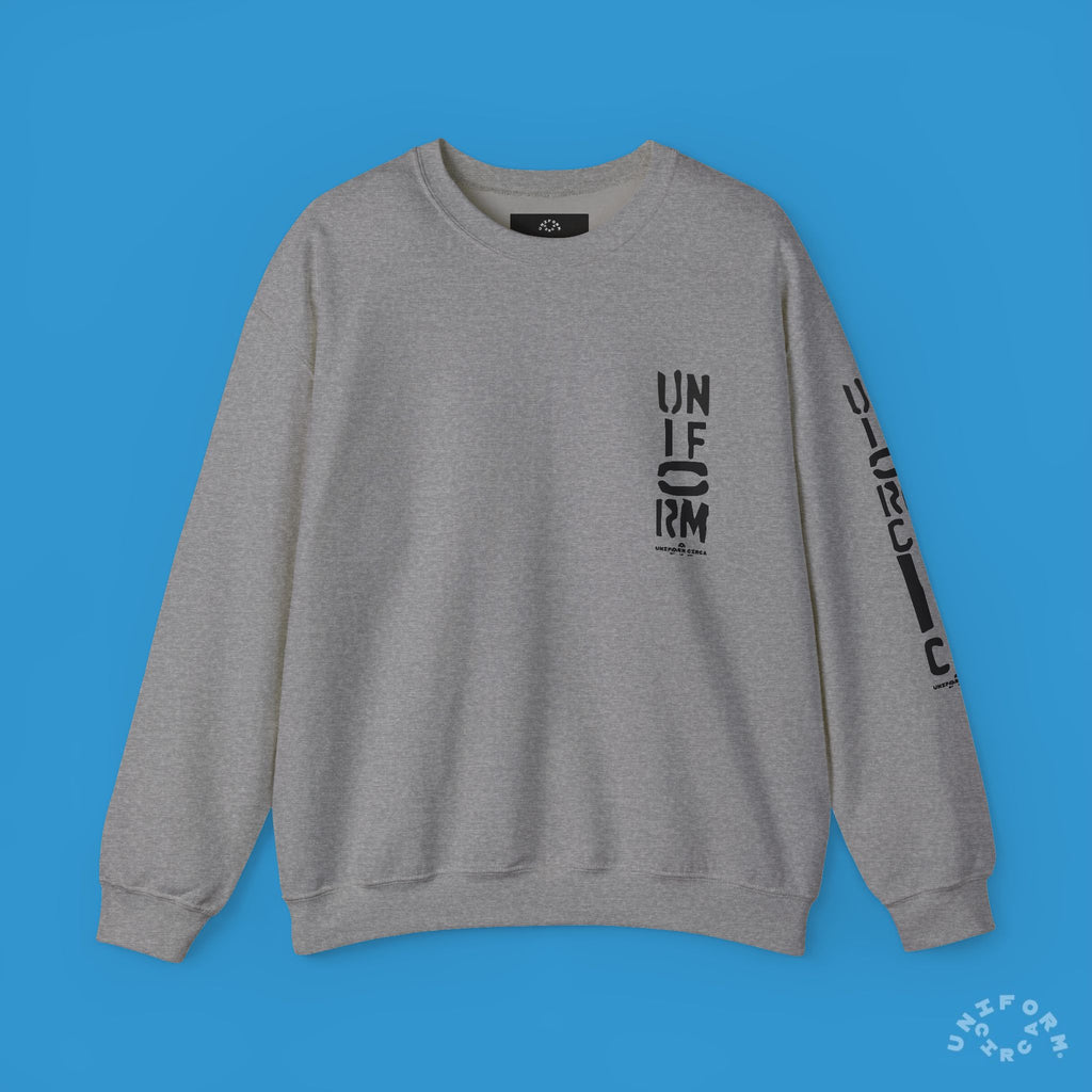 FOUNDATION MARK | CREWNECK SWEATSHIRT | Printed Black