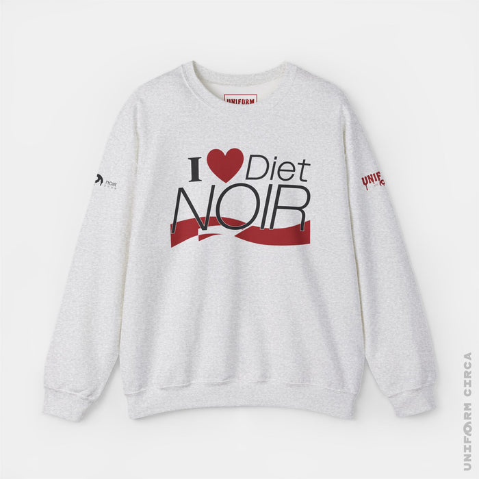 I ❤️ Diet NOIR Crewneck Sweatshirt | 100% Cotton | Designed & Printed in California