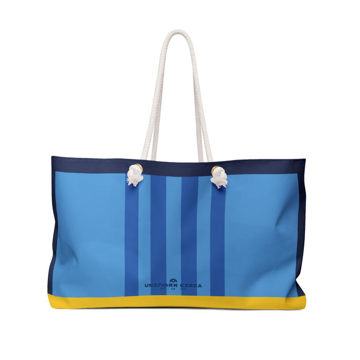 RACER MAX BAG | THREE BLUES | Weekender Bag - Stylish Travel Tote, Gym Bag, Beach Bag, Personalized Gift, Spacious Weekend Accessories