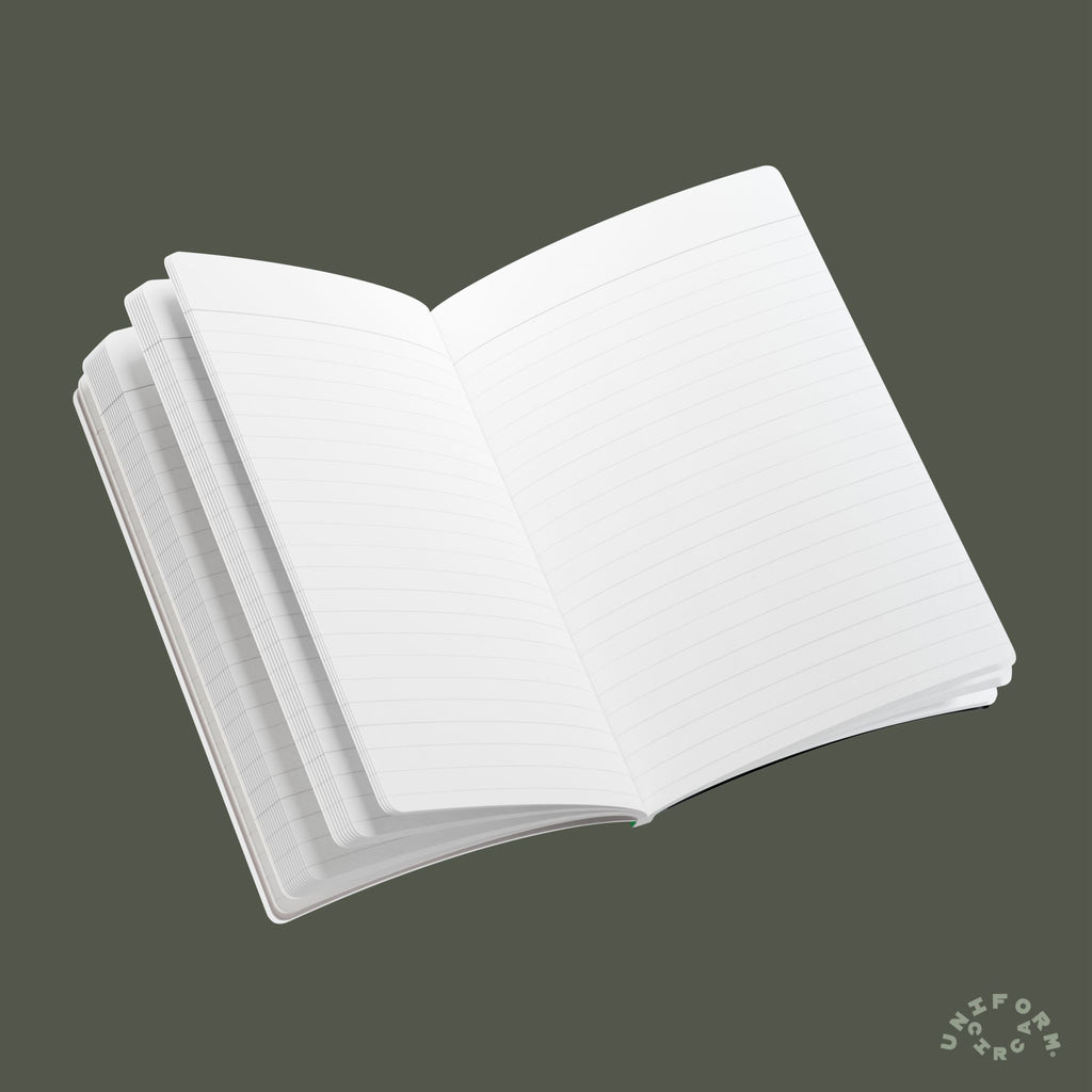 SIMON (SOFT COVER) NOTE & SKETCH JOURNAL | Black/White/Putting Green