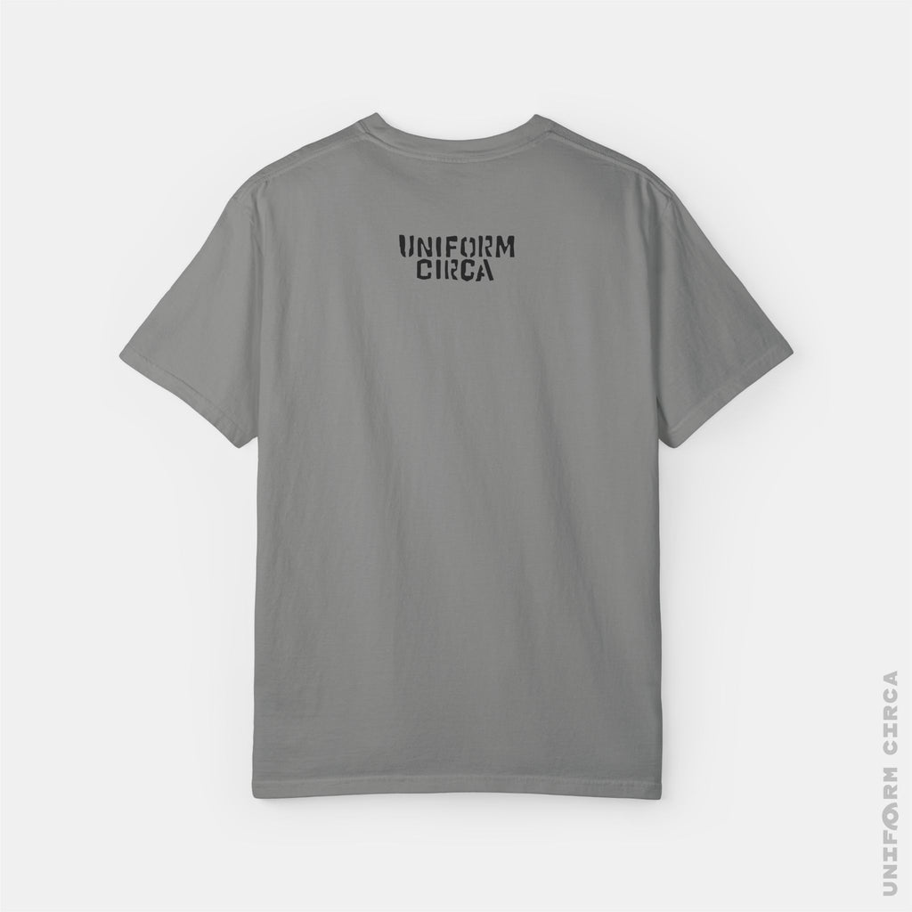 ROLLER FEVER - Crewneck T-Shirt | 100% Cotton | Designed & Printed in California _ UNIFORM CIRCA_Printed Black