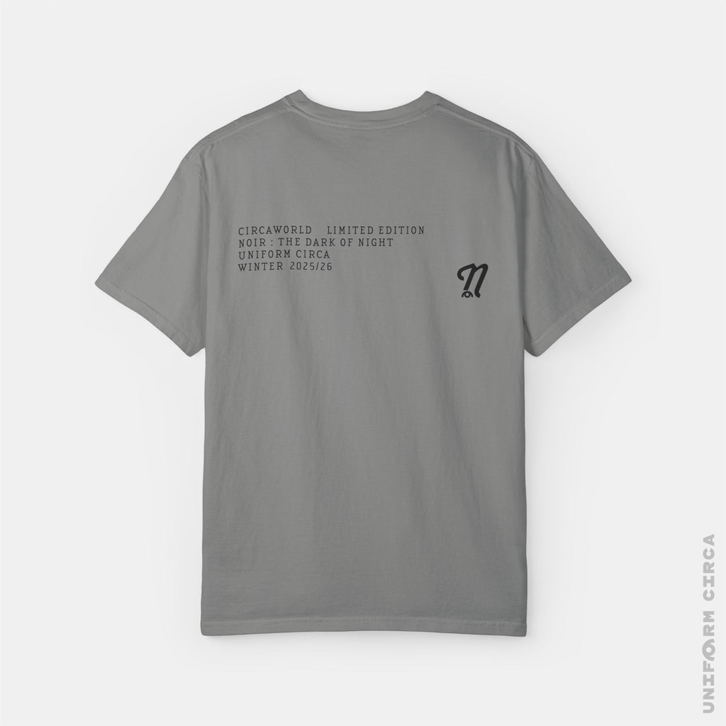 N BADGE NOIR COLLECTION T | Crewneck T-Shirt | 100% Cotton | Designed & Printed in California _ UNIFORM CIRCA _ Black