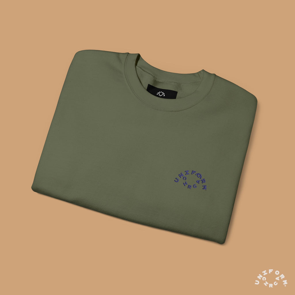 OCULUS LOGO CREWNECK SWEATSHIRT | Navy Embroidery