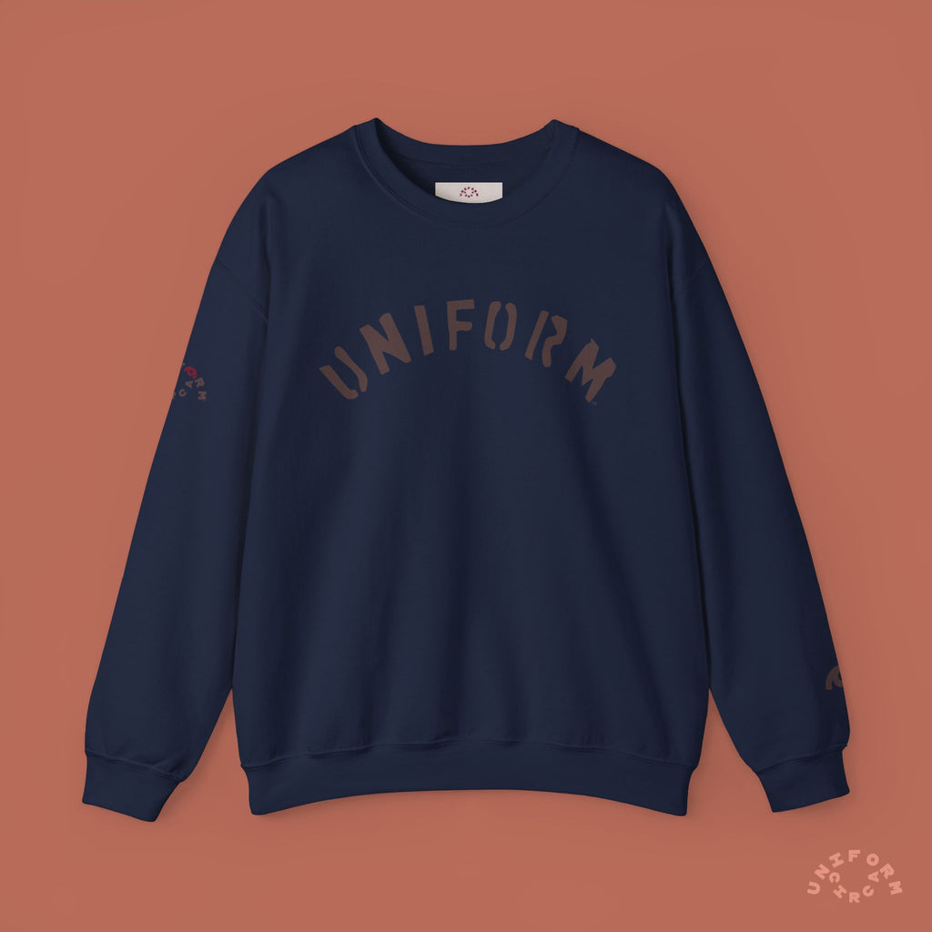 ARC UNIFORM CREWNECK SWEATSHIRT | PRINTED MOCHA