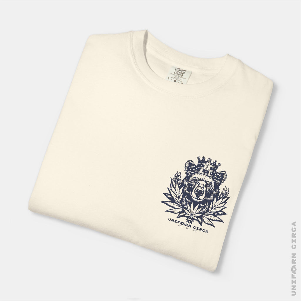 UC CALI BEAR | Crewneck T-Shirt | Printed Navy