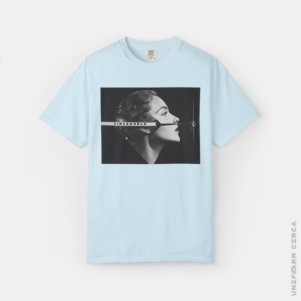 D'ARGENT N BADGE BACK - Crewneck T-Shirt | 100% Cotton | Designed & Printed in California _ UNIFORM CIRCA