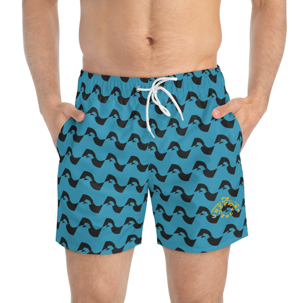 BLUE WAVE | Swim Trunks | Printed