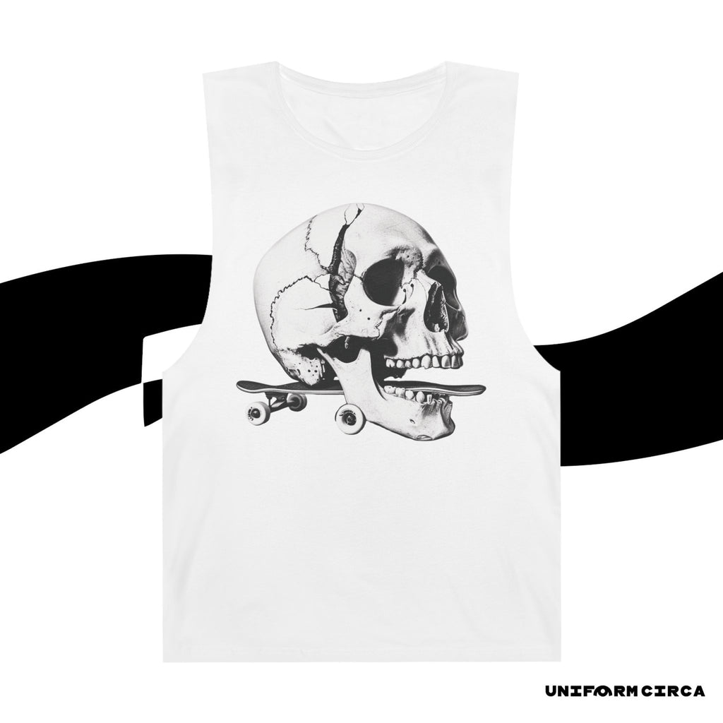SKULL & BOARDS CREWNECK TANK | Printed
