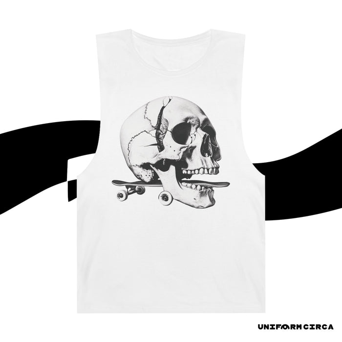 SKULL & BOARDS CREWNECK TANK | Printed