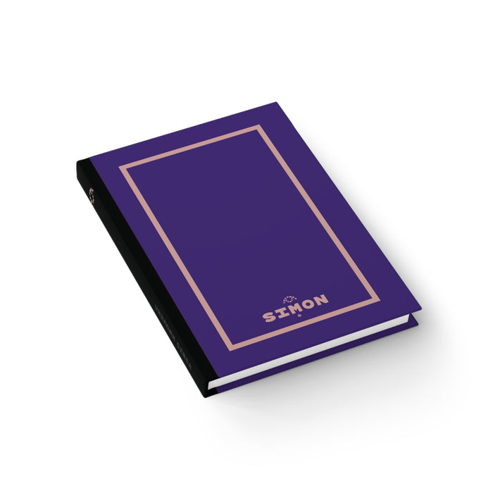 SIMON | JOURNAL & NOTEBOOK | Hardcover Blank Pages 5"x7" | Grape & Lavender