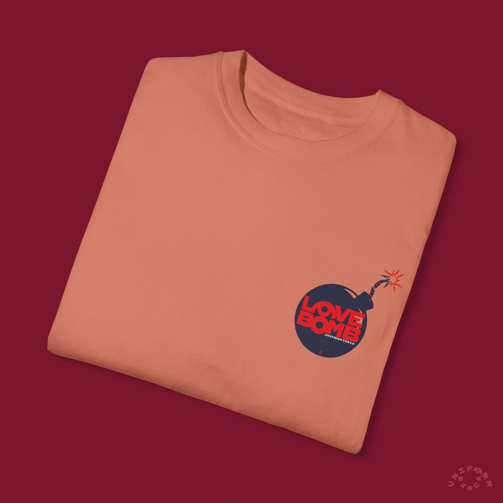 HEART BOMB CREWNECK T-SHIRT | Printed