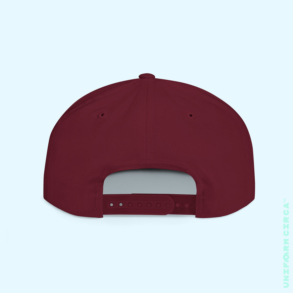 OCULUS LOGO HAT | Flat Bill Snap Back | White Embroidery
