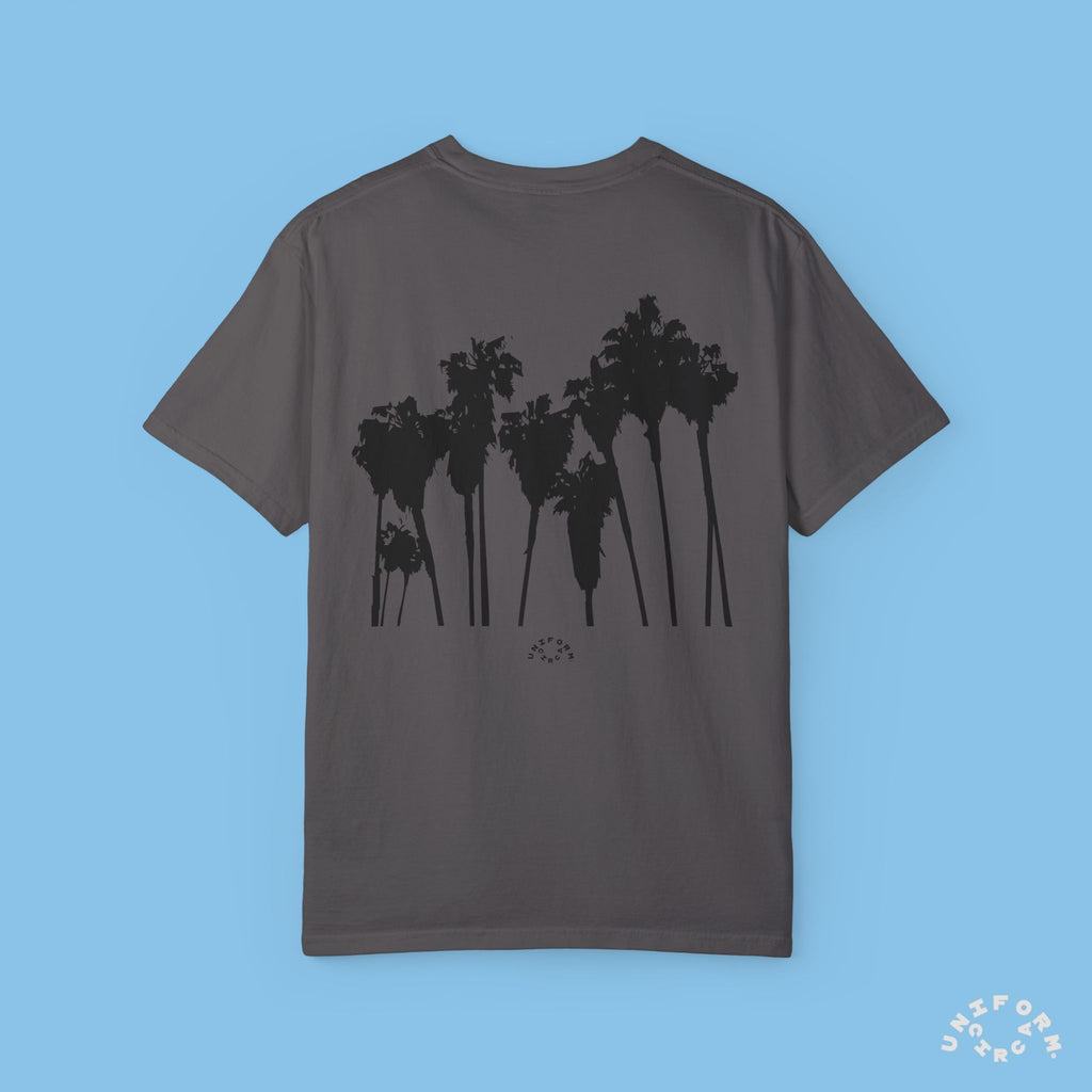 PALMS BLACK CREWNECK T-SHIRT | Printed