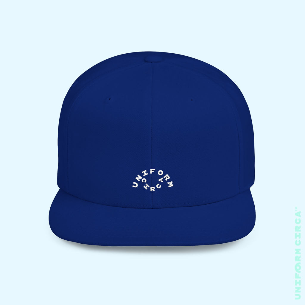 OCULUS LOGO HAT | Flat Bill Snap Back | White Embroidery