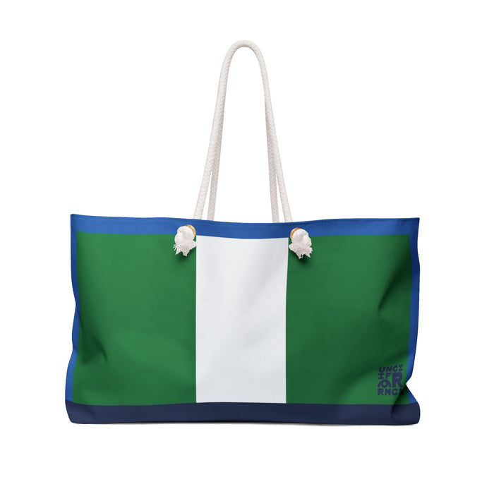 THE MAX BAG | Vibrant Green & Blue Weekender Bag - Stylish Travel Tote, Gym Bag, Beach Bag, Personalized Gift, Spacious Weekend Accessories