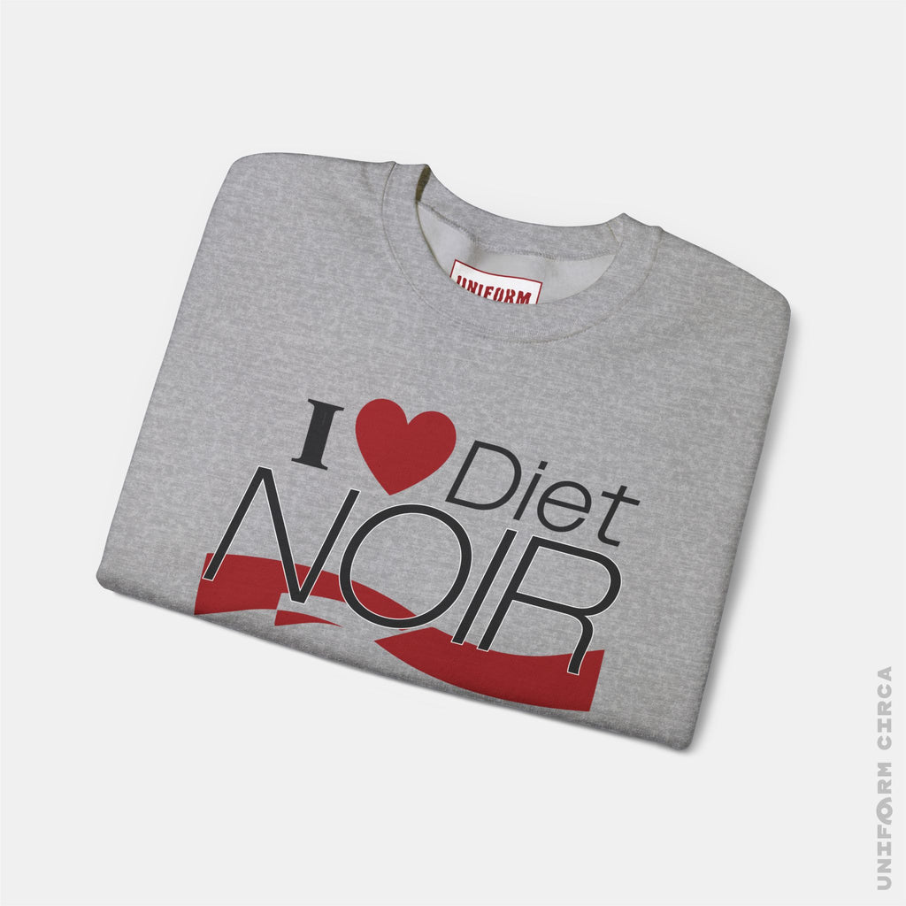 I ❤️ Diet NOIR Crewneck Sweatshirt | 100% Cotton | Designed & Printed in California