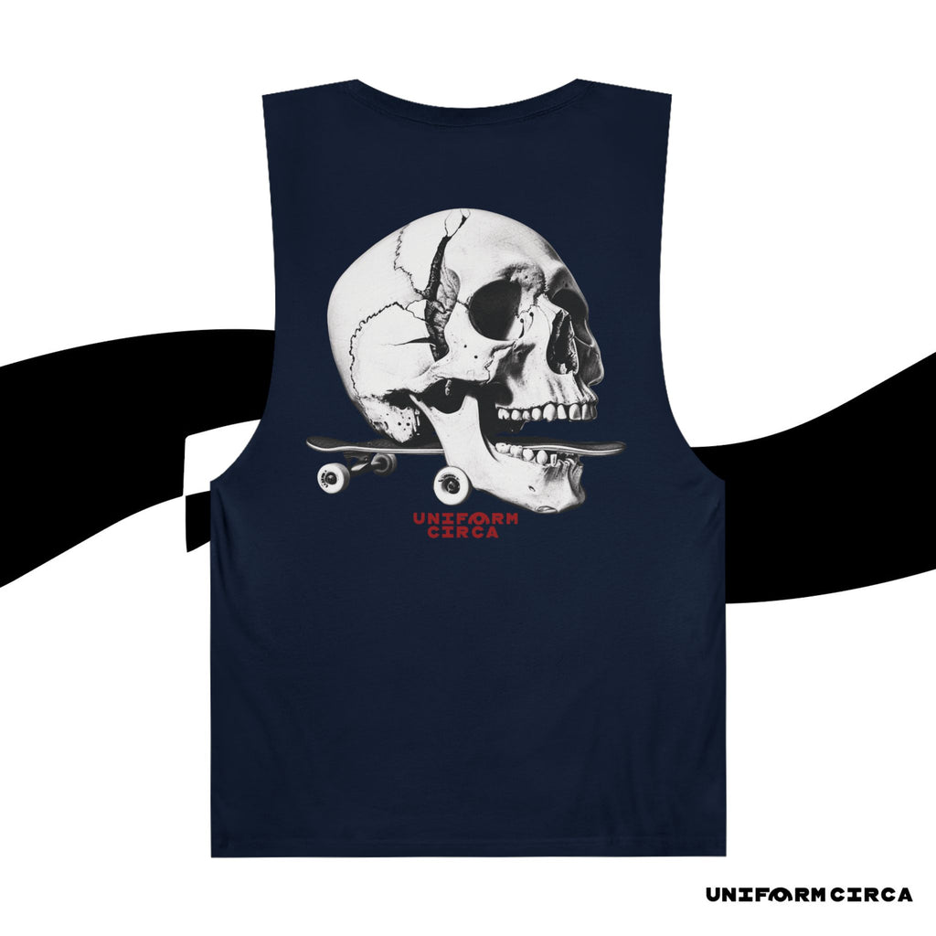 SKULL & BOARDS CREWNECK TANK | Printed