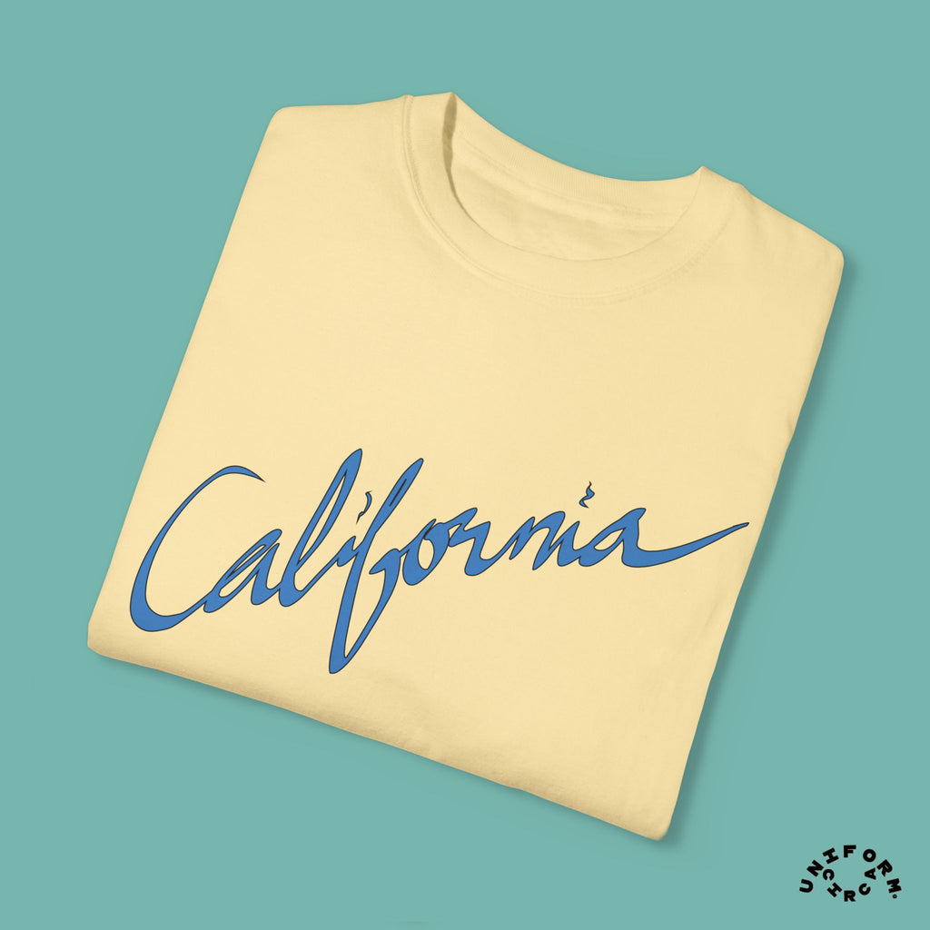 CALIFORNIA BLUEPRINT CREWNECK T-SHIRT | Printed