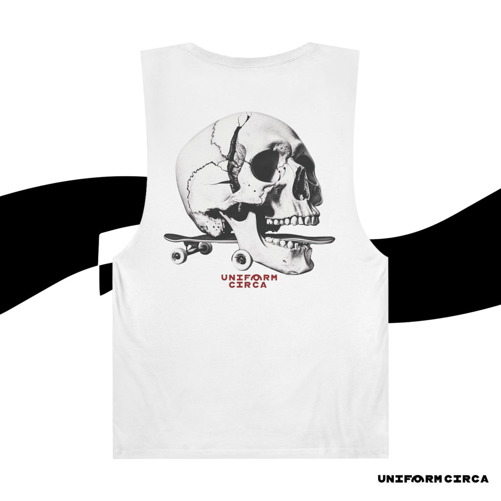 SKULL & BOARDS CREWNECK TANK | Printed