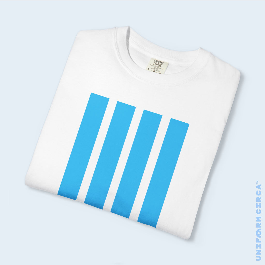 BAR NONE | BLUE | CREWNECK T-SHIRT | Printed