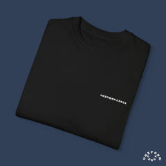 UNIFORM WORD-MARK CREWNECK T-SHIRT | Printed Monochromatic Color Print