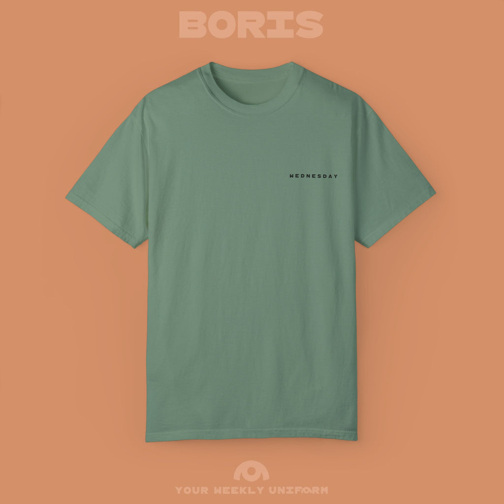 BORIS WEDNESDAY | CREWNECK T-SHIRT | PRINTED BLACK
