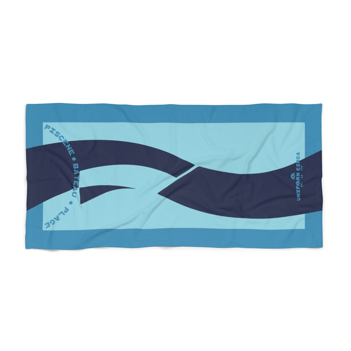 ALL WATER TRI-BLUE | Sunny Vibes Beach Towel - Perfect for Summer Fun and Relaxation