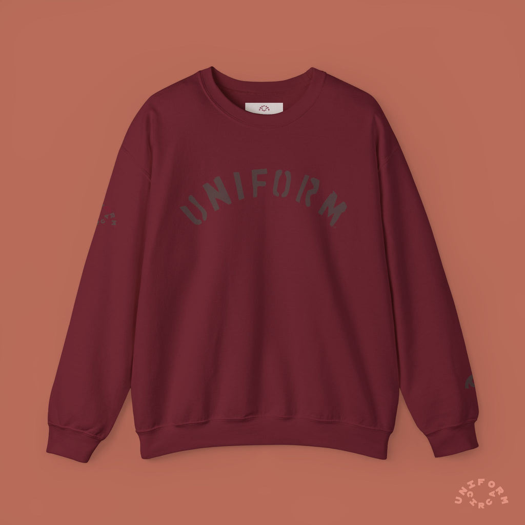 ARC UNIFORM CREWNECK SWEATSHIRT | PRINTED MOCHA