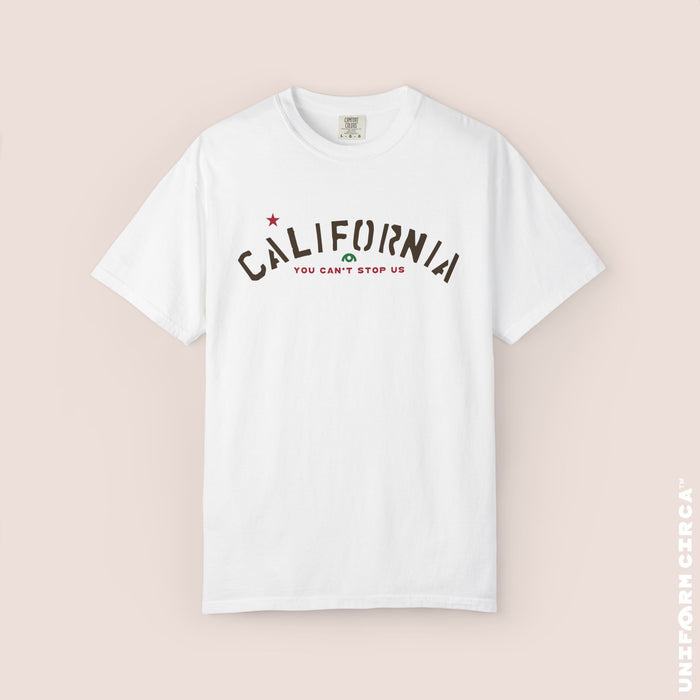 CALIFORNIA CAN'T STOP T-SHIRT | Flag Color Print