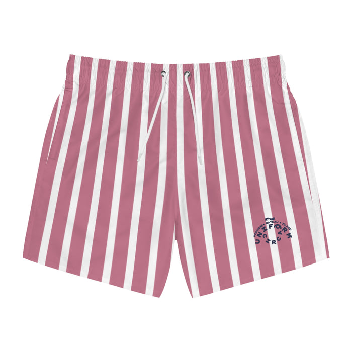 CASITA | SWIM TRUNKS | Striped Iced Grape/White | Printed