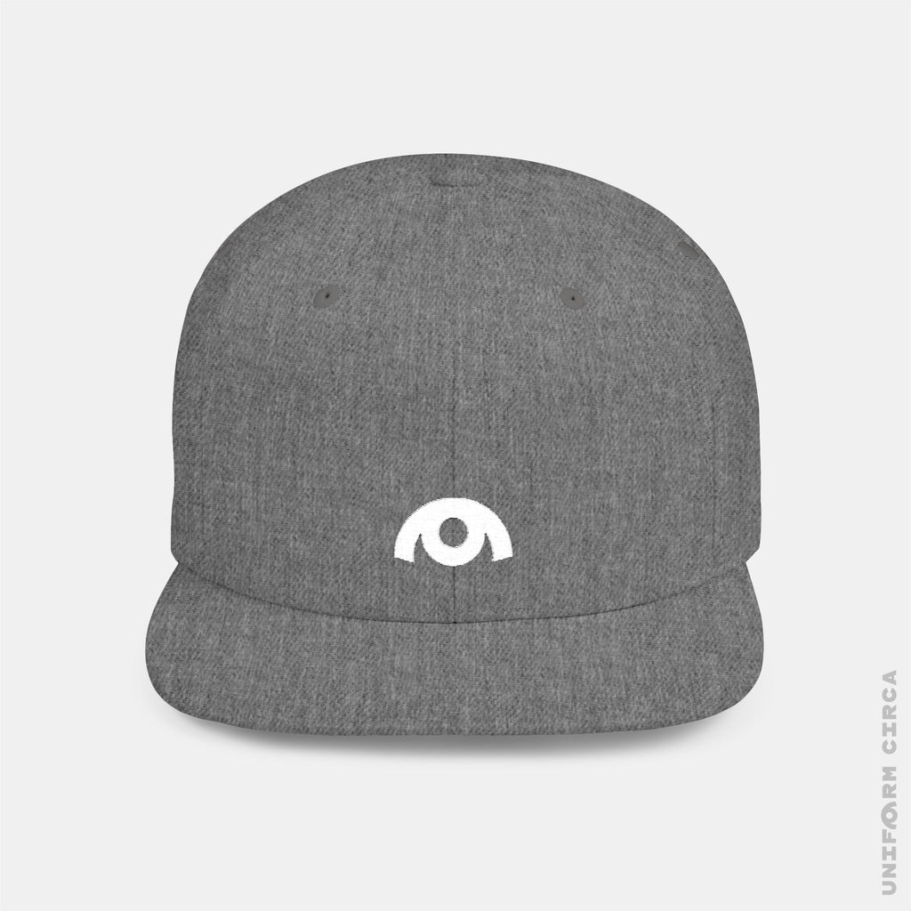 OYSTER LOGO HAT | White Stitch | Flat Bill Snap Back