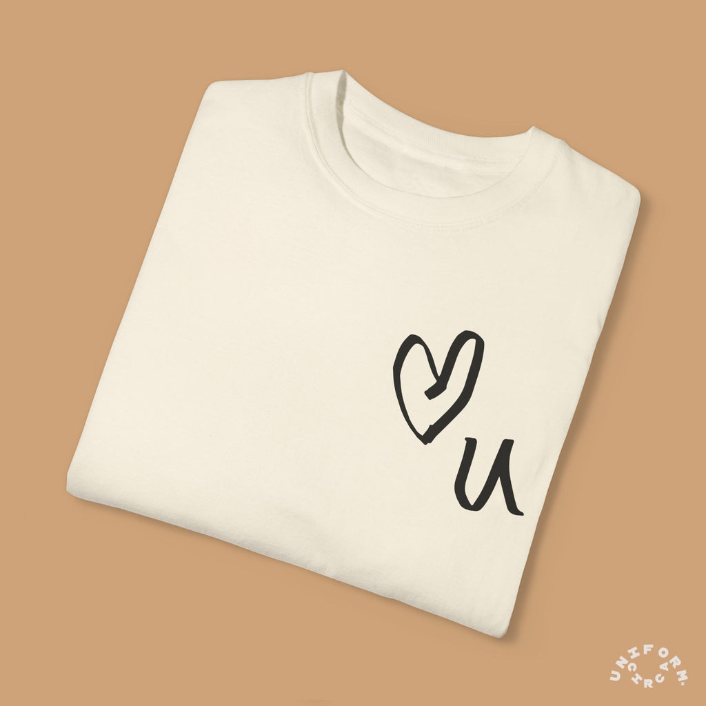 LOVE YOU CREWNECK T-SHIRT | Printed