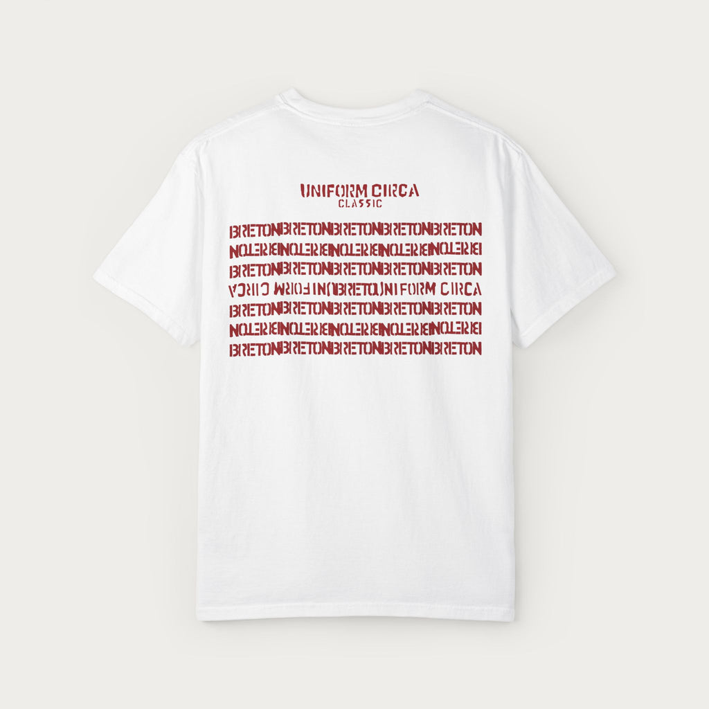 BRETON STRIPE CREWNECK T-SHIRT | UC Red