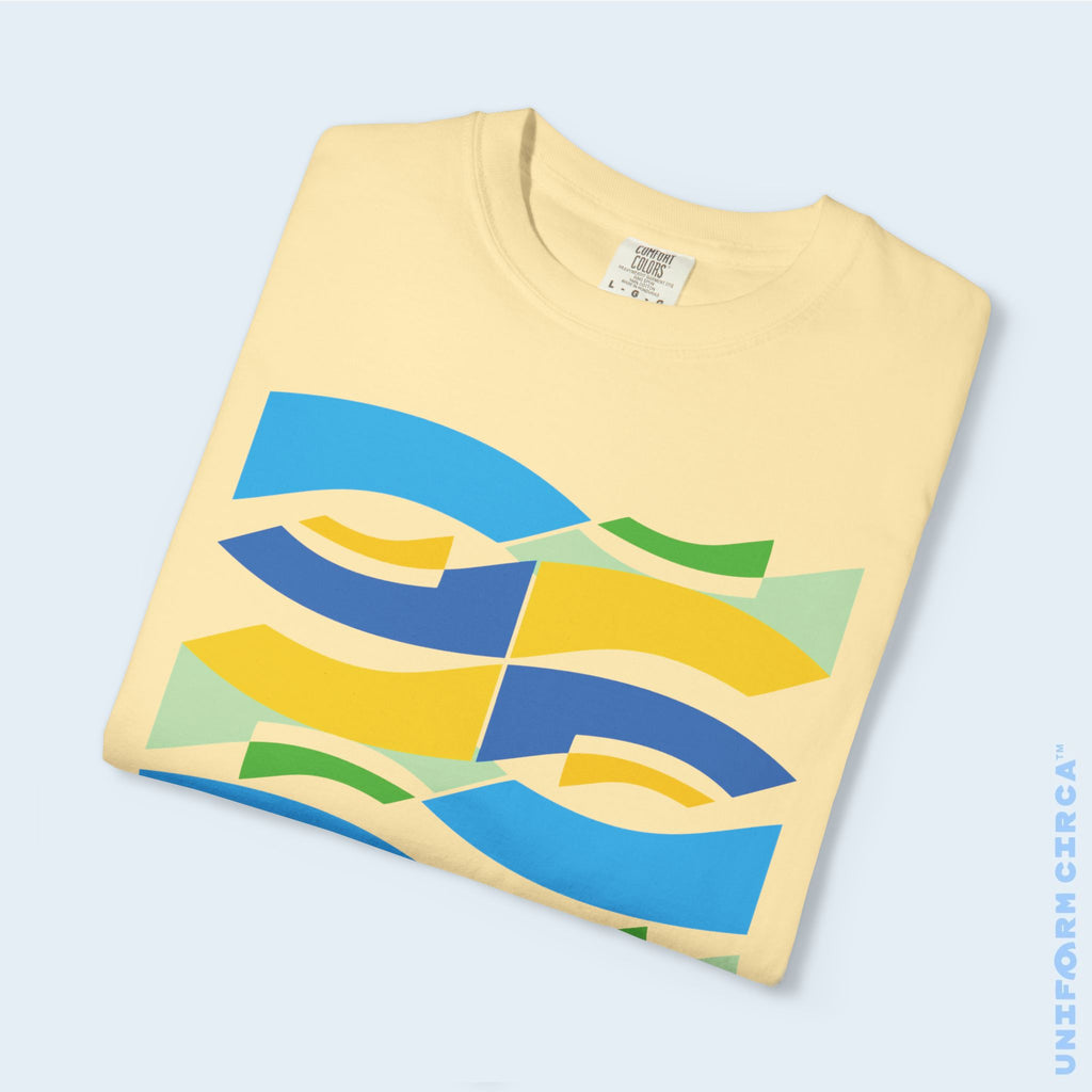 WAVEY 2  | CREWNECK T-SHIRT | Printed Unisex Garment-Dyed Graphic Tee