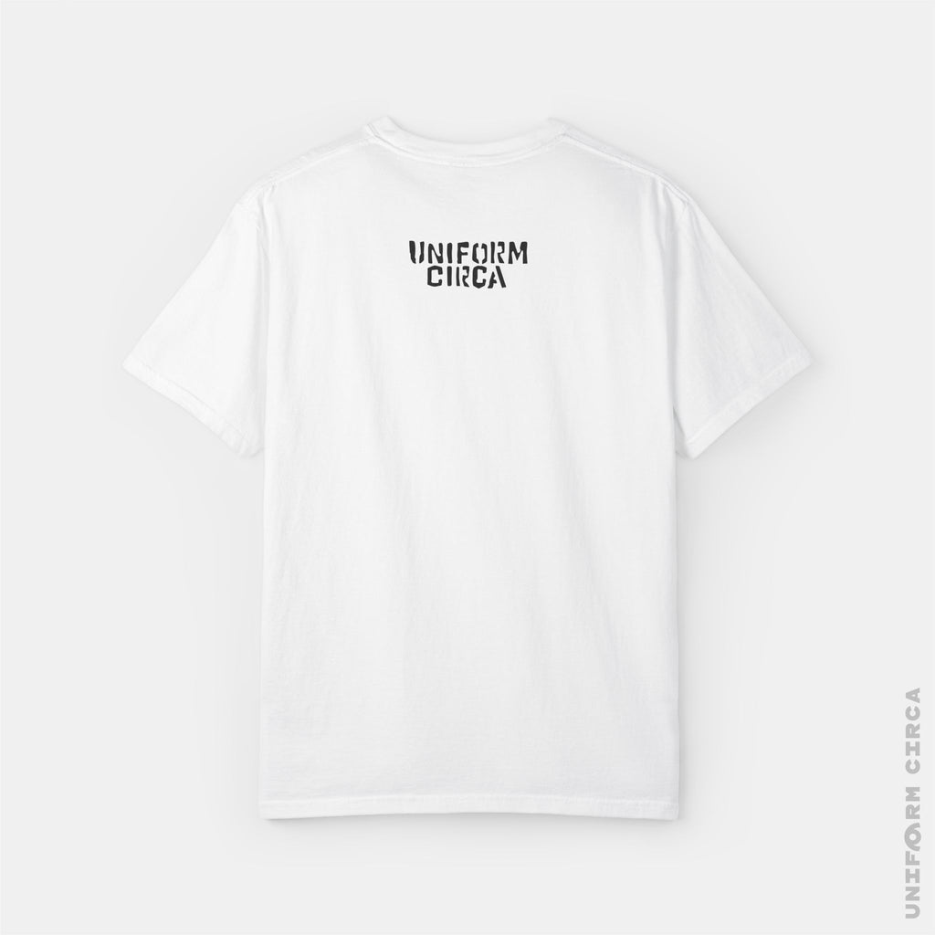 ROLLER FEVER - Crewneck T-Shirt | 100% Cotton | Designed & Printed in California _ UNIFORM CIRCA_Printed Black