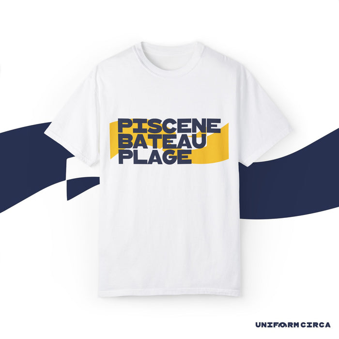 BEACH HEAD CREWNECK T-SHIRT | Printed