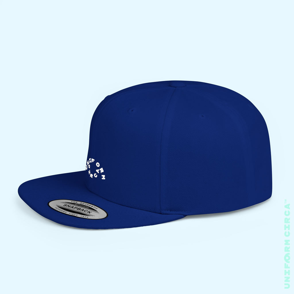 OCULUS LOGO HAT | Flat Bill Snap Back | White Embroidery