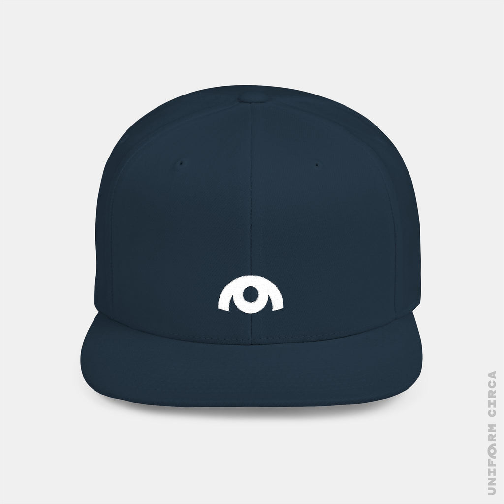 OYSTER LOGO HAT | White Stitch | Flat Bill Snap Back
