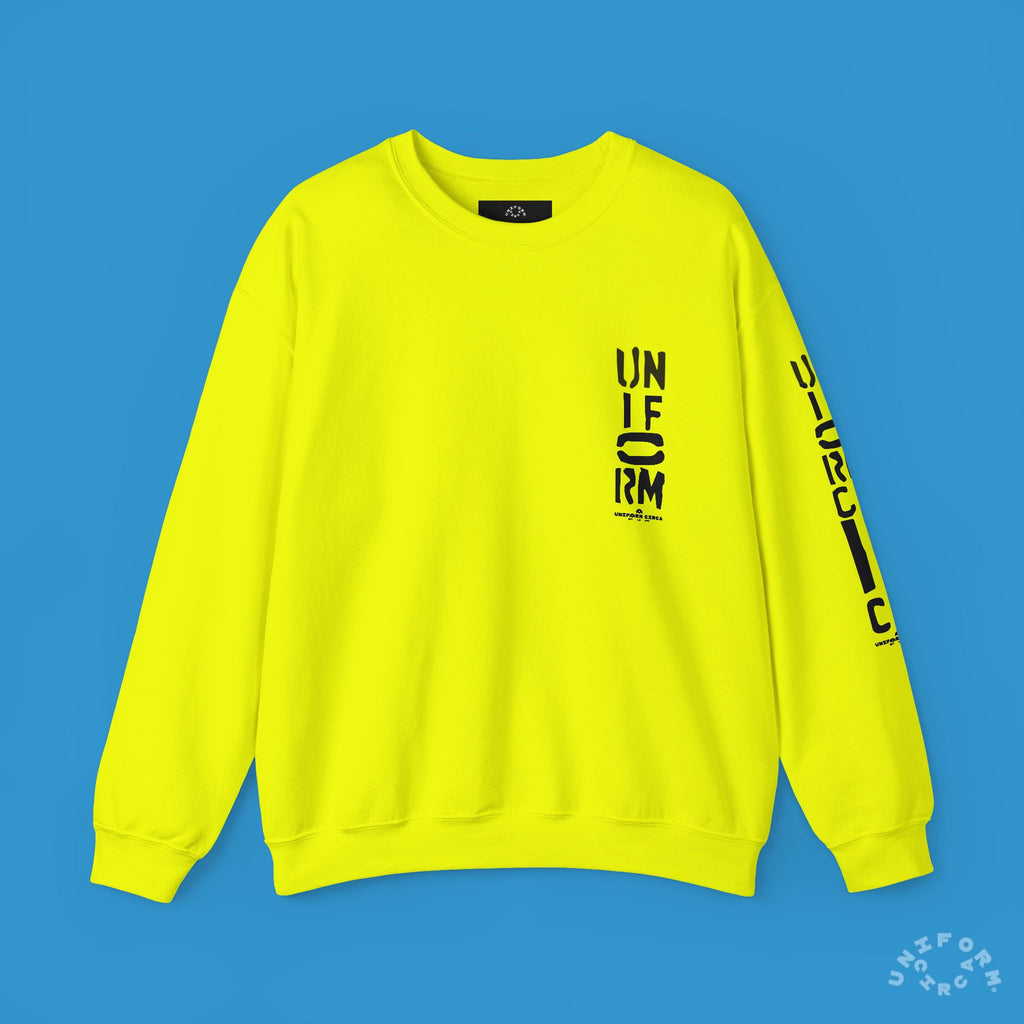 FOUNDATION MARK | CREWNECK SWEATSHIRT | Printed Black